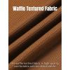 imageCOOFANDY Mens Waffle Henley Short Sleeve Textured T Shirt Casual Button Tee Shirts Heavyweight Henley Summer TopLight Brown