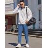 imageCOOFANDY Mens Casual Joggers Pants Cotton Elastic Waist Drawstring Chino Cargo Pants Hiking Outdoor Track SweatpantsDenim Blue