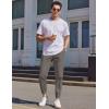imageCOOFANDY Mens Casual Joggers Pants Cotton Elastic Waist Drawstring Chino Cargo Pants Hiking Outdoor Track SweatpantsDrak Grey