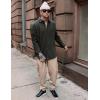 imageCOOFANDY Mens Casual Joggers Pants Cotton Elastic Waist Drawstring Chino Cargo Pants Hiking Outdoor Track SweatpantsKhaki