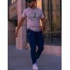 imageCOOFANDY Mens Casual Joggers Pants Cotton Elastic Waist Drawstring Chino Cargo Pants Hiking Outdoor Track SweatpantsNavy Blue