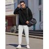 imageCOOFANDY Mens Casual Joggers Pants Cotton Elastic Waist Drawstring Chino Cargo Pants Hiking Outdoor Track SweatpantsWhite