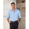 imageCOOFANDY Mens Dress Shirts Wrinkle Free Long Sleeve Button Down Shirt Formal Business ShirtsBlue