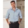 imageCOOFANDY Mens Dress Shirts Wrinkle Free Long Sleeve Button Down Shirt Formal Business ShirtsBlue Combo