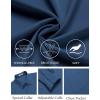 imageCOOFANDY Mens Dress Shirts Wrinkle Free Long Sleeve Button Down Shirt Formal Business ShirtsDark Blue