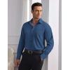 imageCOOFANDY Mens Dress Shirts Wrinkle Free Long Sleeve Button Down Shirt Formal Business ShirtsDark Blue