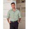 imageCOOFANDY Mens Dress Shirts Wrinkle Free Long Sleeve Button Down Shirt Formal Business ShirtsLight Green
