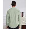 imageCOOFANDY Mens Dress Shirts Wrinkle Free Long Sleeve Button Down Shirt Formal Business ShirtsLight Green