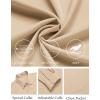 imageCOOFANDY Mens Dress Shirts Wrinkle Free Long Sleeve Button Down Shirt Formal Business ShirtsLight Khaki