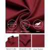imageCOOFANDY Mens Dress Shirts Wrinkle Free Long Sleeve Button Down Shirt Formal Business ShirtsWine Red