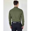 imageCOOFANDY Mens Dress Shirts Wrinkle Free Long Sleeve Button Down Shirts Formal Business ShirtArmy Green