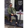 imageCOOFANDY Mens Dress Shirts Wrinkle Free Long Sleeve Button Down Shirts Formal Business ShirtArmy Green