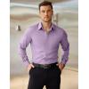imageCOOFANDY Mens Dress Shirts Wrinkle Free Long Sleeve Button Down Shirts Formal Business ShirtLavender