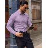 imageCOOFANDY Mens Dress Shirts Wrinkle Free Long Sleeve Button Down Shirts Formal Business ShirtLavender