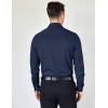 imageCOOFANDY Mens Dress Shirts Wrinkle Free Long Sleeve Button Down Shirts Formal Business ShirtNavy Blue