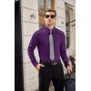 imageCOOFANDY Mens Dress Shirts Wrinkle Free Long Sleeve Button Down Shirts Formal Business ShirtPurple