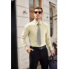 imageCOOFANDY Mens Dress Shirts Wrinkle Free Long Sleeve Button Down Shirts Formal Business ShirtStone
