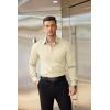 imageCOOFANDY Mens Dress Shirts Wrinkle Free Long Sleeve Button Down Shirts Formal Business ShirtStone