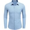 imageCOOFANDY Mens Dress Shirts Wrinkle Free Long Sleeve Button Down Shirts Formal Business ShirtWhite Geometric Patterns