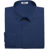 imageCOOFANDY Mens Dress Shirts Wrinkle Free Long Sleeve Button Down Shirts Formal Business ShirtWhite Patterned Blue