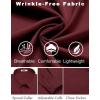imageCOOFANDY Mens Dress Shirts Wrinkle Free Long Sleeve Button Down Shirts Formal Business ShirtWine Red