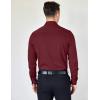 imageCOOFANDY Mens Dress Shirts Wrinkle Free Long Sleeve Button Down Shirts Formal Business ShirtWine Red