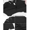 imageCOOFANDY Mens Knit Short Sleeve Button Down Shirt Vintage Polo Shirt Casual Summer Beach ShirtsBlack