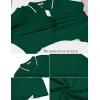 imageCOOFANDY Mens Knit Short Sleeve Button Down Shirt Vintage Polo Shirt Casual Summer Beach ShirtsEvergreen