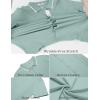 imageCOOFANDY Mens Knit Short Sleeve Button Down Shirt Vintage Polo Shirt Casual Summer Beach ShirtsGossamer Green