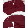 imageCOOFANDY Mens Knit Short Sleeve Button Down Shirt Vintage Polo Shirt Casual Summer Beach ShirtsRed Dahlia