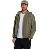 imageCOOFANDY Mens Packable Rain Jacket Lightweight Waterproof Raincoat with Hood Travel Hiking Golf WindbreakerArmy Green