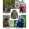 imageCOOFANDY Mens Packable Rain Jacket Lightweight Waterproof Raincoat with Hood Travel Hiking Golf WindbreakerArmy Green