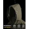 imageCOOFANDY Mens Packable Rain Jacket Lightweight Waterproof Raincoat with Hood Travel Hiking Golf WindbreakerArmy Green