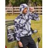 imageCOOFANDY Mens Packable Rain Jacket Lightweight Waterproof Raincoat with Hood Travel Hiking Golf WindbreakerBlack Camo
