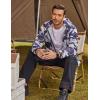 imageCOOFANDY Mens Packable Rain Jacket Lightweight Waterproof Raincoat with Hood Travel Hiking Golf WindbreakerBlack Camo