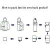 imageCOOFANDY Mens Packable Rain Jacket Lightweight Waterproof Raincoat with Hood Travel Hiking Golf WindbreakerBlack Camo
