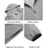 imageCOOFANDY Mens Packable Rain Jacket Lightweight Waterproof Raincoat with Hood Travel Hiking Golf WindbreakerGray
