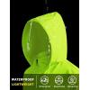 imageCOOFANDY Mens Packable Rain Jacket Lightweight Waterproof Raincoat with Hood Travel Hiking Golf WindbreakerGreen
