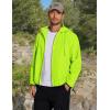 imageCOOFANDY Mens Packable Rain Jacket Lightweight Waterproof Raincoat with Hood Travel Hiking Golf WindbreakerGreen