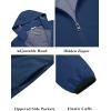 imageCOOFANDY Mens Packable Rain Jacket Lightweight Waterproof Raincoat with Hood Travel Hiking Golf WindbreakerNavy Blue