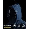 imageCOOFANDY Mens Packable Rain Jacket Lightweight Waterproof Raincoat with Hood Travel Hiking Golf WindbreakerNavy Blue