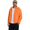 imageCOOFANDY Mens Packable Rain Jacket Lightweight Waterproof Raincoat with Hood Travel Hiking Golf WindbreakerOrange