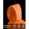 imageCOOFANDY Mens Packable Rain Jacket Lightweight Waterproof Raincoat with Hood Travel Hiking Golf WindbreakerOrange