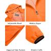 imageCOOFANDY Mens Packable Rain Jacket Lightweight Waterproof Raincoat with Hood Travel Hiking Golf WindbreakerOrange