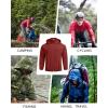 imageCOOFANDY Mens Packable Rain Jacket Lightweight Waterproof Raincoat with Hood Travel Hiking Golf WindbreakerWine Red