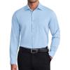 imageCOOFANDY Mens Dress Shirts Wrinkle Free Long Sleeve Button Down Shirt Formal Business ShirtsBlue