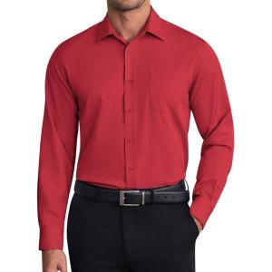 imageCOOFANDY Mens Dress Shirts Wrinkle Free Long Sleeve Button Down Shirt Formal Business ShirtsRed