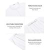 imageCOOFANDY Mens 2 Piece Cotton Sets Casual Short Sleeve Henley Shirts and Beach Pants with Pockets Summer Vacation OutfitsAwhite