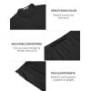 imageCOOFANDY Mens 2 Piece Cotton Sets Casual Short Sleeve Henley Shirts and Beach Pants with Pockets Summer Vacation OutfitsBlack
