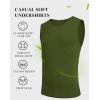 imageCOOFANDY Mens Casual Tank Tops Moisture Wicking Muscle Sleeveless Shirts Soft Bamboo Viscose Tank Shirt 2 PackBlackArmy Green